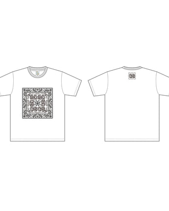 CZ1808/ペーズリー柄プリントTシャツ